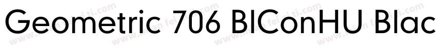 Geometric 706 BlConHU Black Condens字体转换